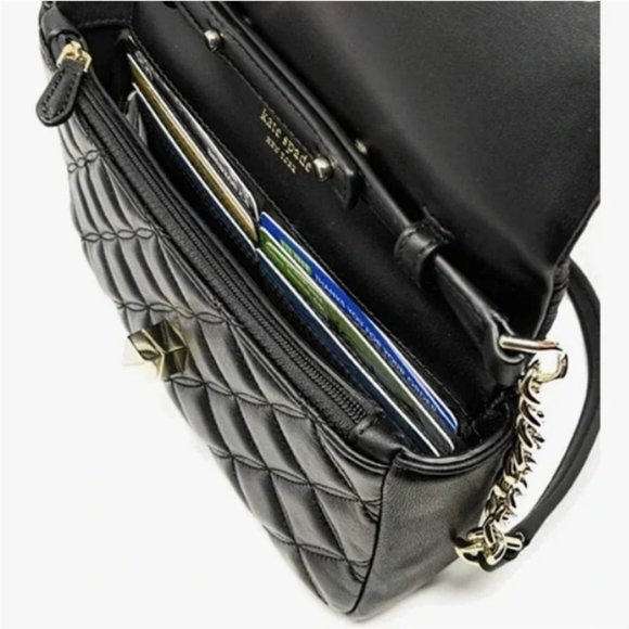 Kate Spade Natalia Quited Crossbody - Black - Picture 6 of 8